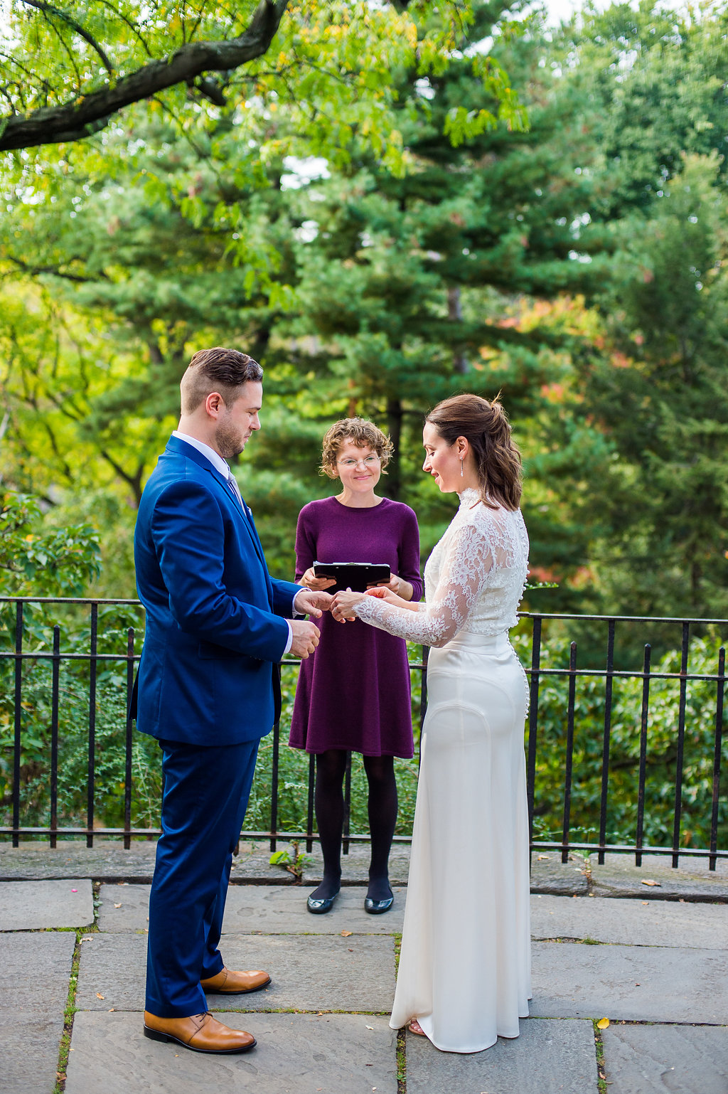 Wedding Officiant in Central Park’s Shakespeare Garden